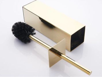  high quality made of stainless steel. Northern Europe manner toilet brush stylish lovely toilet cleaning stand attaching convenience interior miscellaneous goods PVD7 layer electric plating unused new goods 