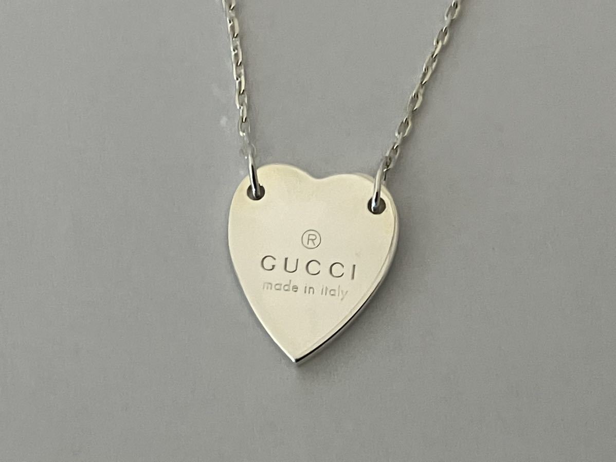 ☆美品☆GUCCI グッチハートモチーフブレスレットバングルSV925