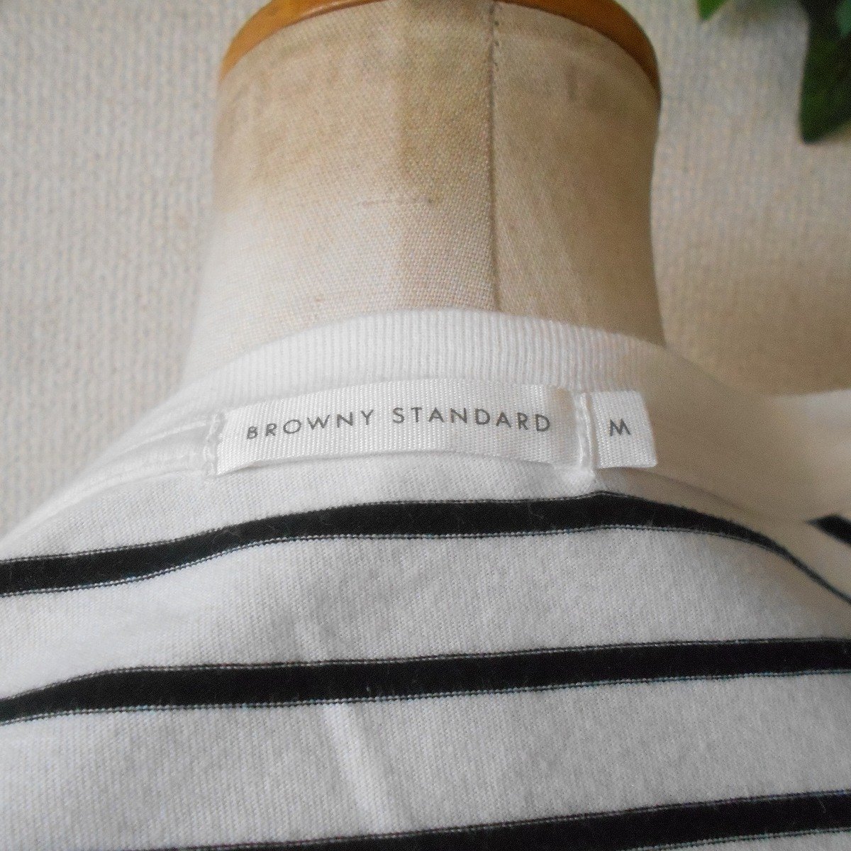 ブラウニー スタンダード BROWNY STANDARD カットソー Ｔシャツ レディース M ボーダー_画像7