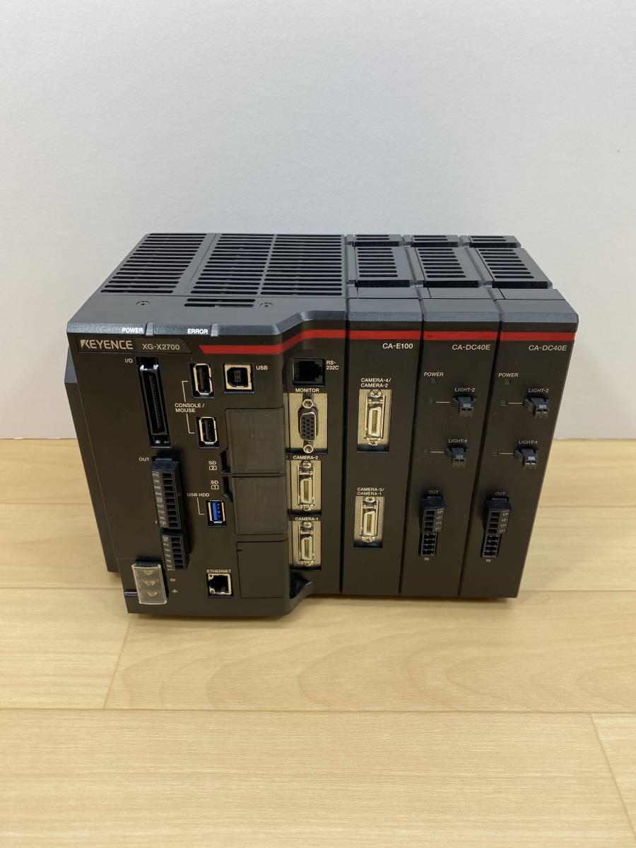 XG-X2700 CA-E100 CA-DC40E x2個 キーエンス セット 画像処理システム XG-X シリーズ 500万画素カメラ対応コントローラ 35M2-05