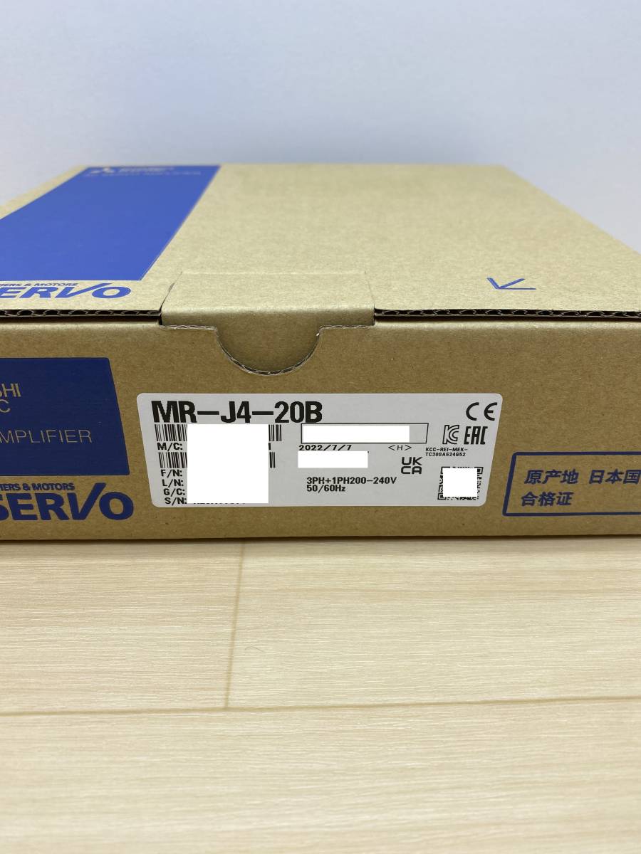 MR-J4-20B 三菱電機 サーボアンプ SSCNETIII/H対応 0.4kW用 三相または