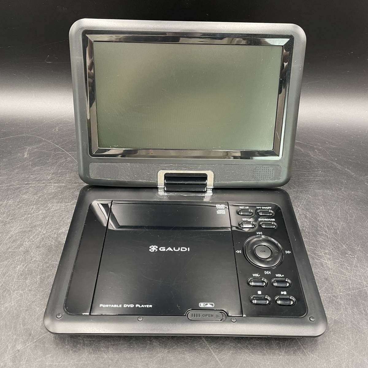 グリーンハウス ポータブル DVD プレーヤー GAUDI 持ち運び 【GHV-PDV900K】_画像3