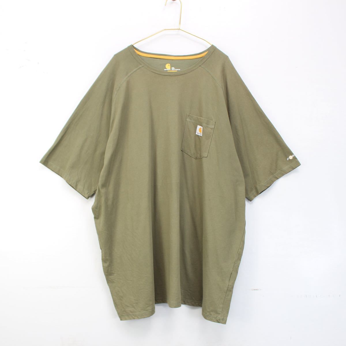 USA VINTAGE Carhartt LOGO DESIGN POCKET BIG T SHIRT/アメリカ古着カーハートロゴデザインポケットビッグTシャツ_画像5