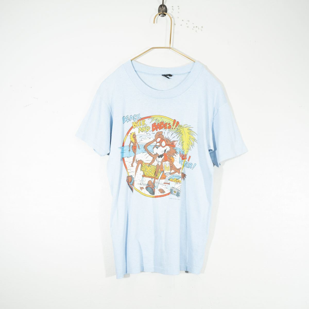 USA VINTAGE PLAY BOT WOLF PRINT DESIGN T SHIRT/アメリカ古着 USA VINTAGE PLAY BOT WOLF PRINT DESIGN T SHIRT/アメリカ古着