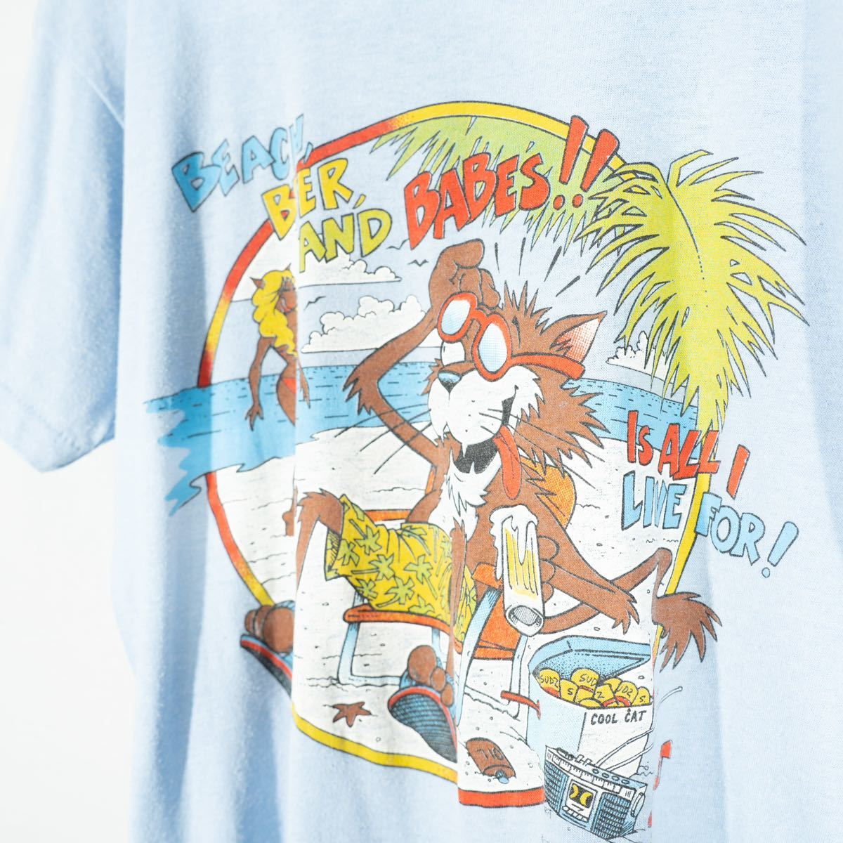USA VINTAGE PLAY BOT WOLF PRINT DESIGN T SHIRT/アメリカ古着 USA VINTAGE PLAY BOT WOLF PRINT DESIGN T SHIRT/アメリカ古着