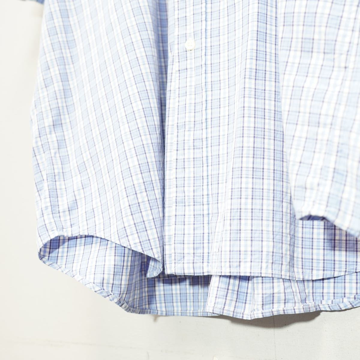 USA VINTAGE Polo Ralph Lauren アメリカ古着ポロラルフローレンホース刺繍半袖チェックシャツ