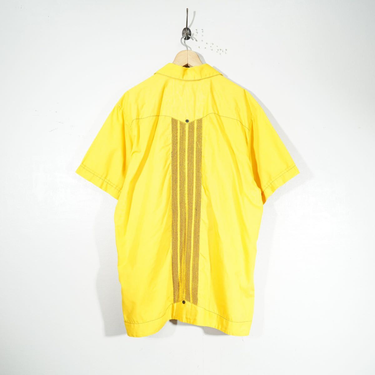 80's USA VINTAGE guayabera yucateca EMBROIDERY DEISIGN CUBA SHIRT/80年代アメリカ古着刺繍デザインキューバシャツ