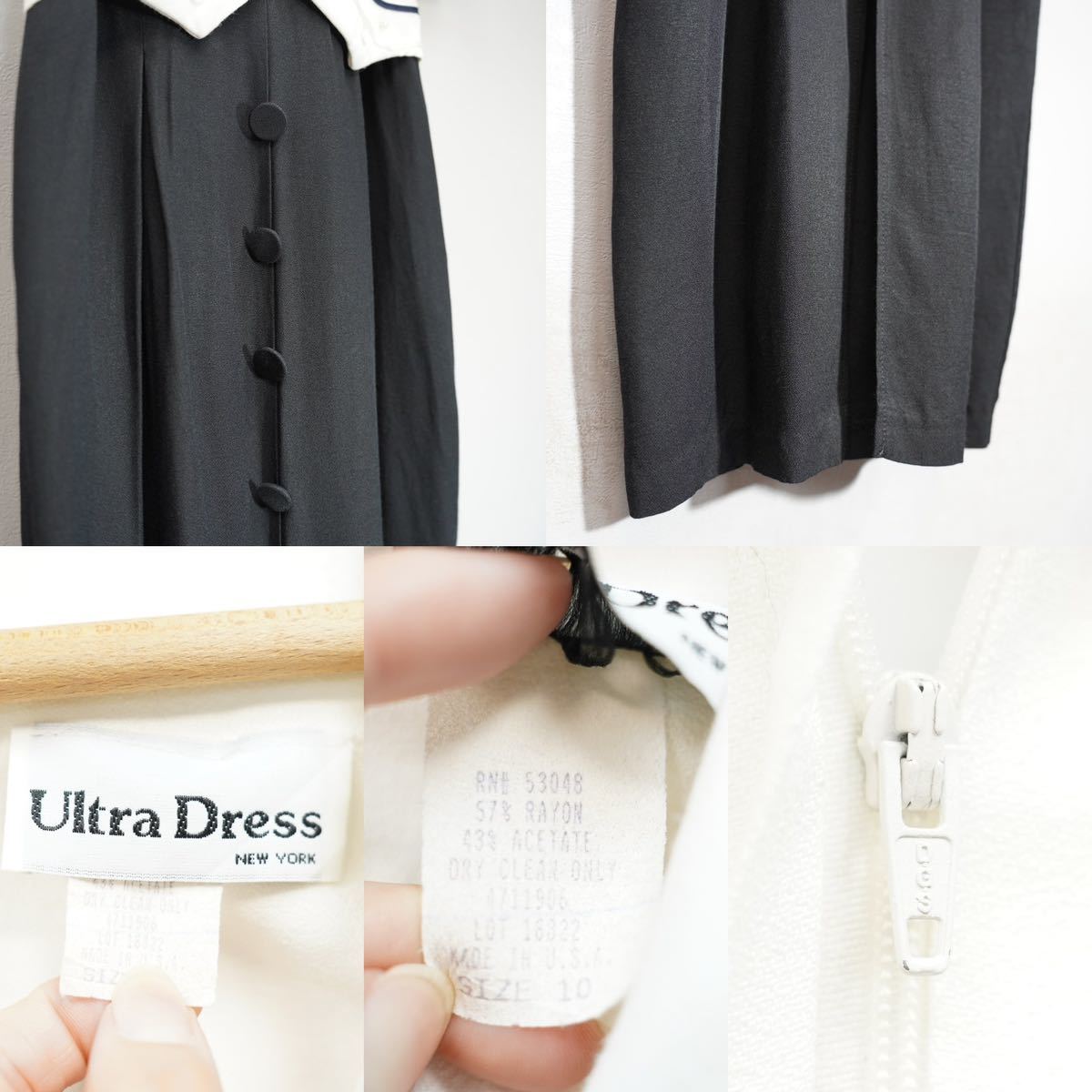 USA VINTAGE Ultra Dress LAYARD DESIGN ONE PIECE/アメリカ古着レイヤードデザインワンピース_画像10