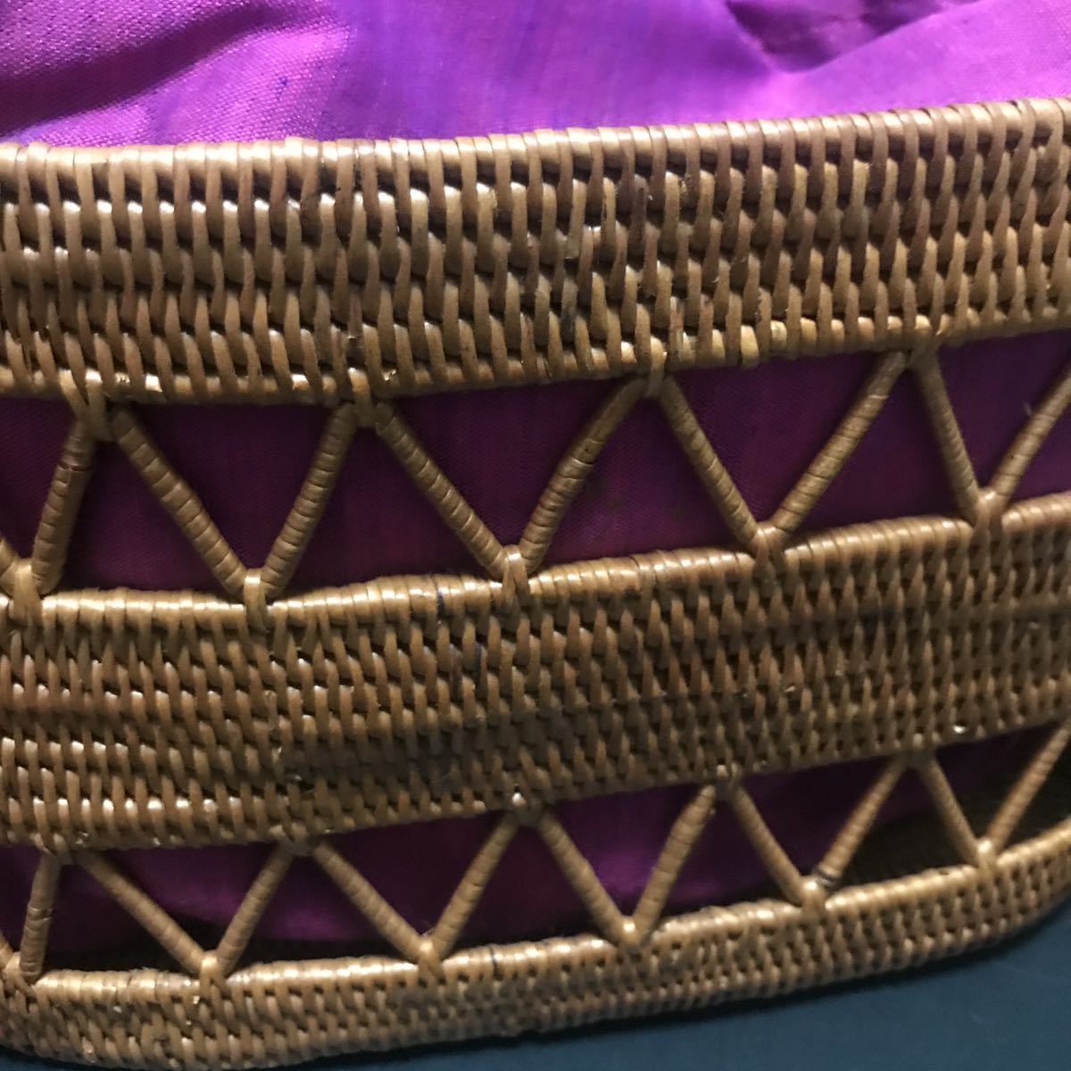 ata basket bag inside cloth attaching beautiful goods tradition industrial arts 