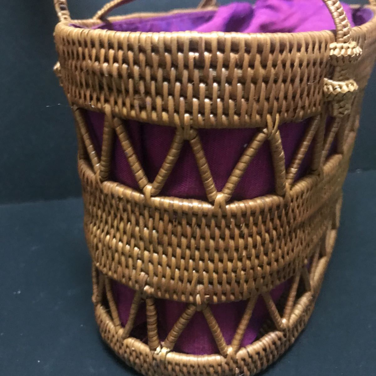 ata basket bag inside cloth attaching beautiful goods tradition industrial arts 