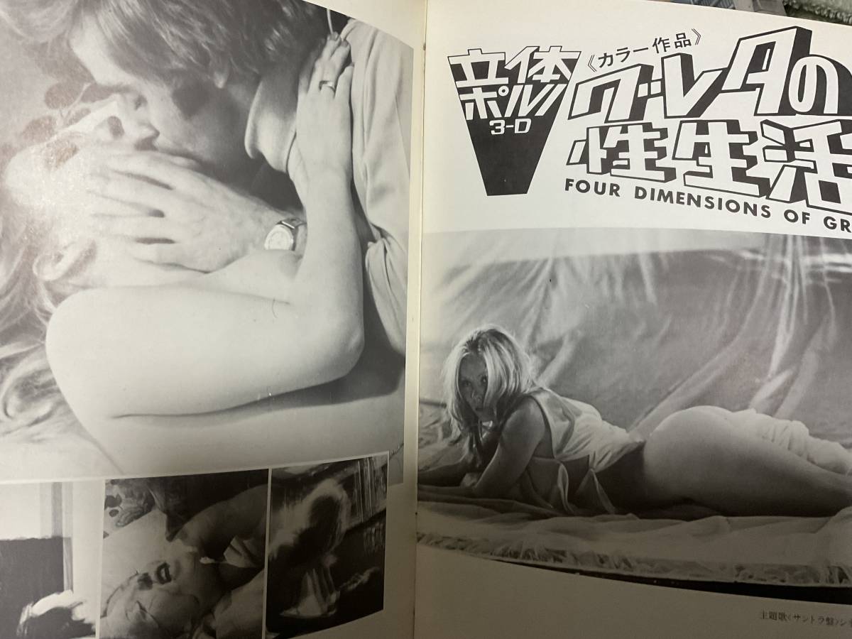 レーナ・スクーグ「グレタの性生活 立体ポルノ3-D」映画パンフレット_画像4