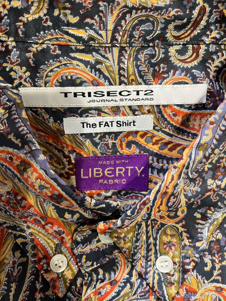 新品 23ss JOURNAL STANDARD LIBERTY ファットシルエットボタンダウン シャツ L / ジャーナルスタンダード リバティ ペイズリー 半袖シャツ_画像2