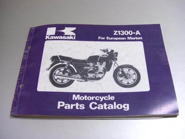 ◎Z1300 パーツカタログ KP50（1980年発行 Z1300-A1 A2 A3 ヨーロッパ仕様 KZT30A カワサキ KAWASAKI 純正 パーツリスト 部品 検索 整備_画像1