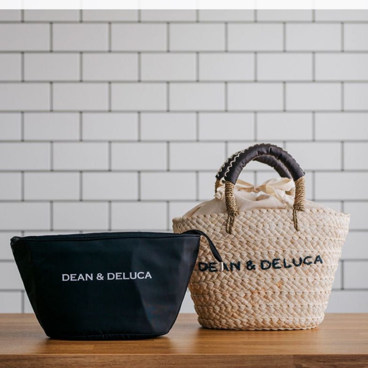 未使用品　DEAN & DELUCA × BEAMS COUTURE  保冷カゴバッグ　小サイズ