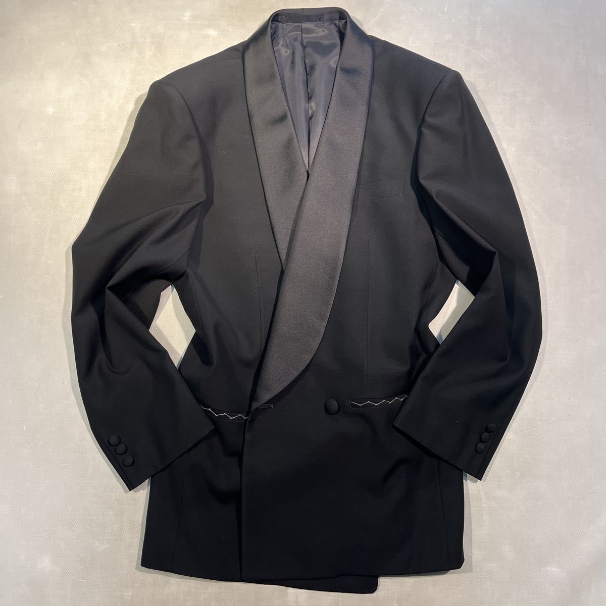 { new goods * rare } high class BUCKINGHAM tuxedo setup * men's special price shawl color suit * size AB6 L formal wear finest quality wool 100%