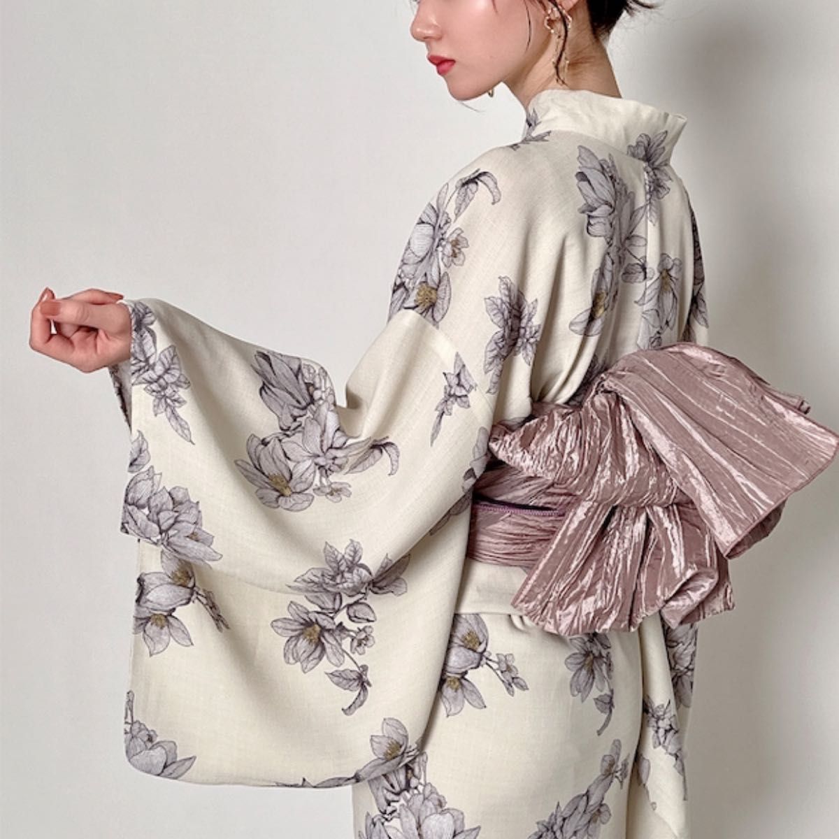 安い 激安 プチプラ 高品質 GRL グレイル 水彩花柄浴衣セット gi1410