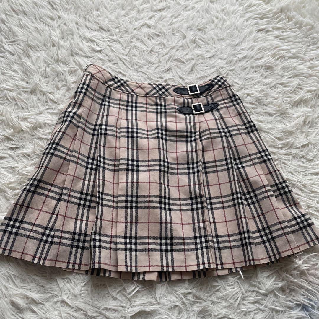 新品 150 バーバリー BURBERRY プリーツスカート スーツ フォーマル