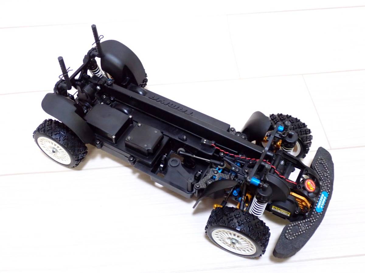 お手頃 タミヤ XV-01 ロングダンパースペック オプション付きシャーシ