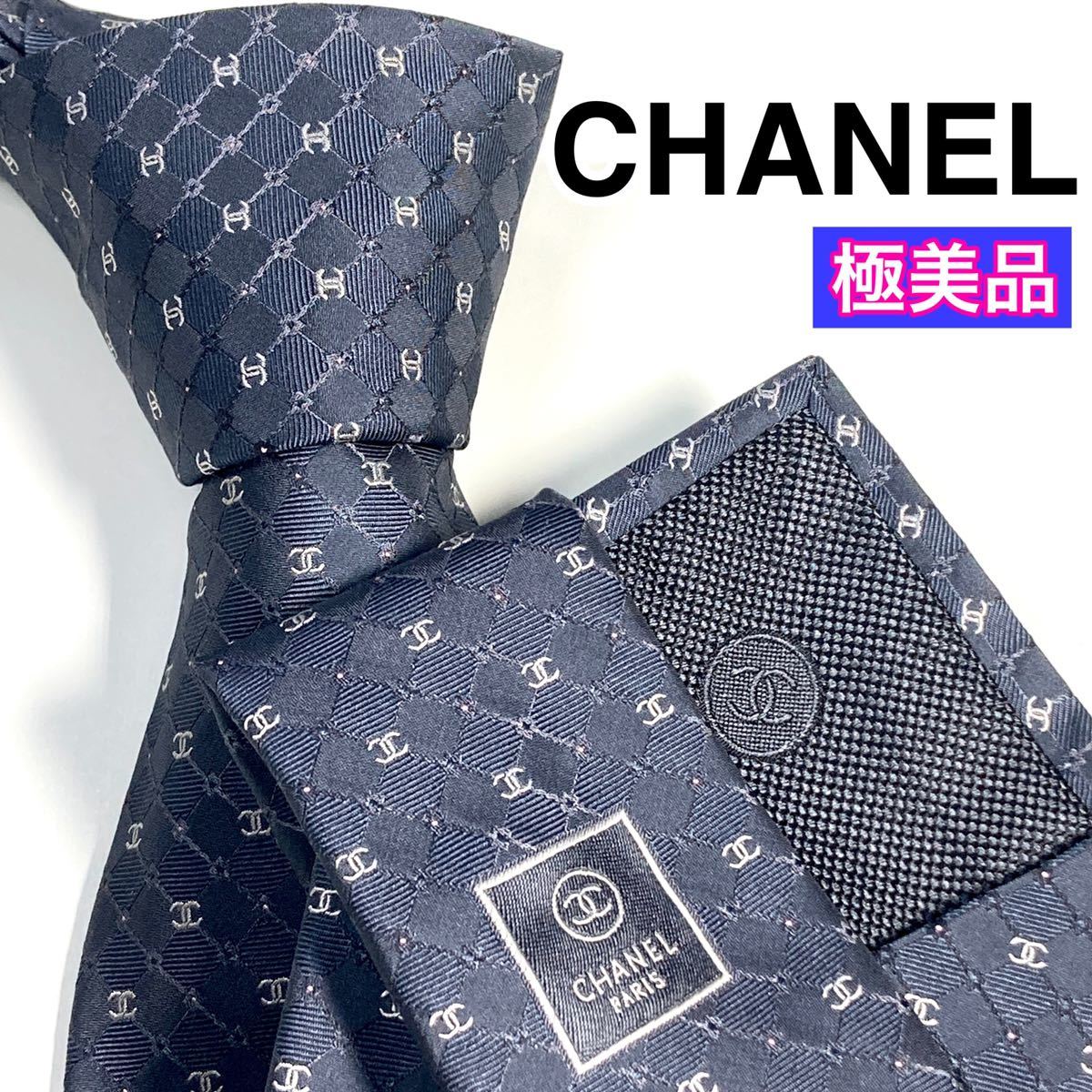 極美品 CHANEL シャネル ネクタイ 高級シルク ココマーク｜PayPayフリマ