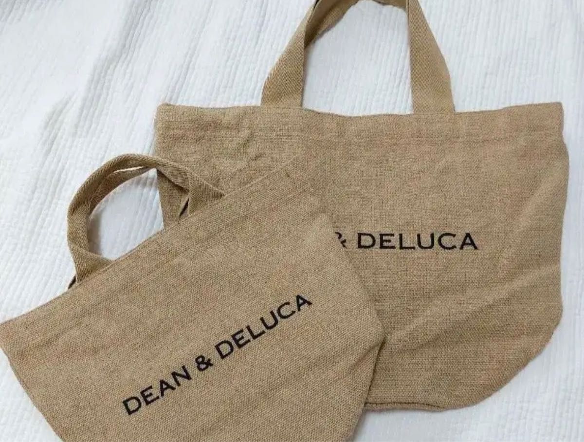 DEAN & DELUCA 20周年 ジュートマーケットトートバッグSサイズ Lサイズ