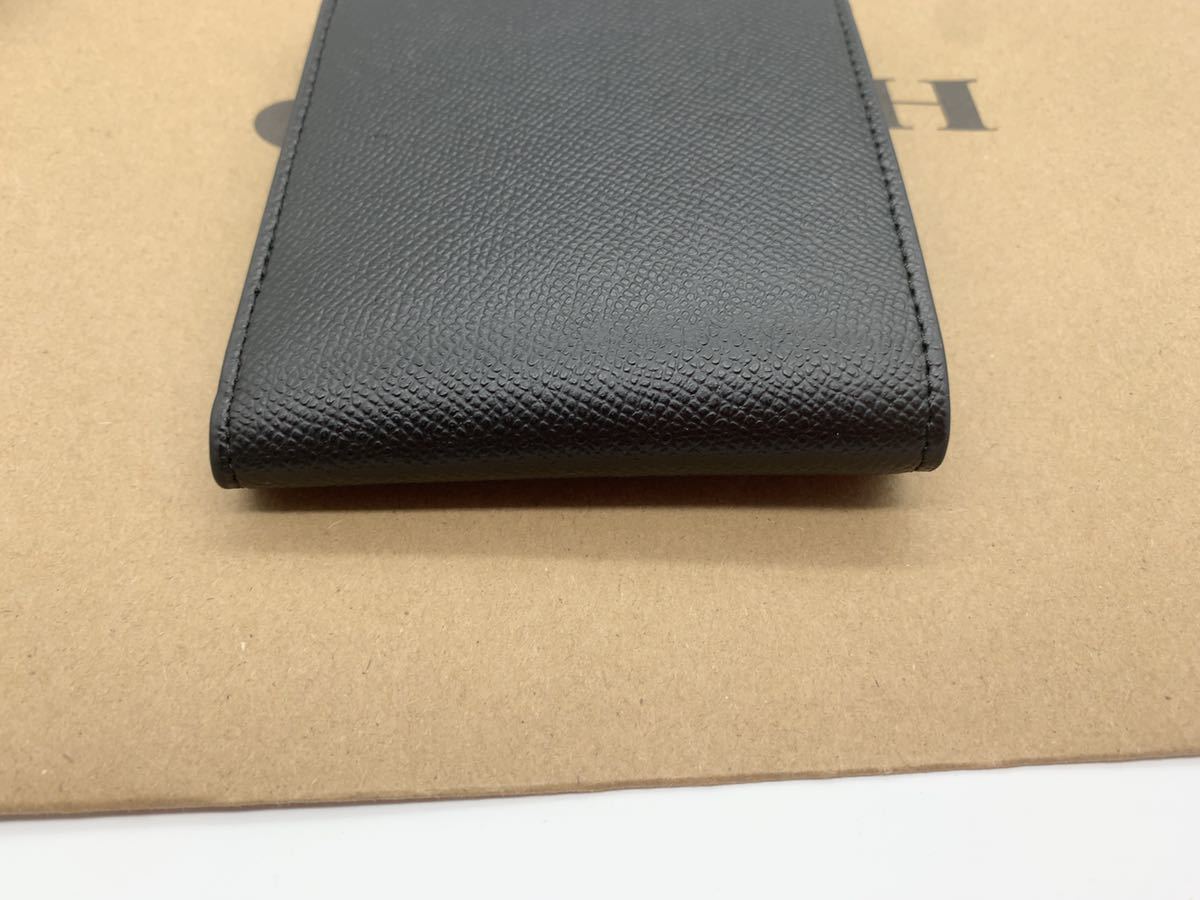 COACH 二つ折り財布 CJ883 ブラック アウトレット品 箱、紙袋付