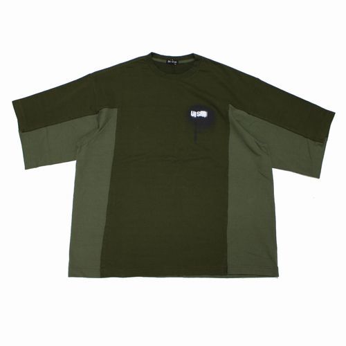 UNDERCOVERISM アンダーカバーイズム 22AW ミニ裏毛切替BIGTEE ビッグ Tシャツ 3 カーキ