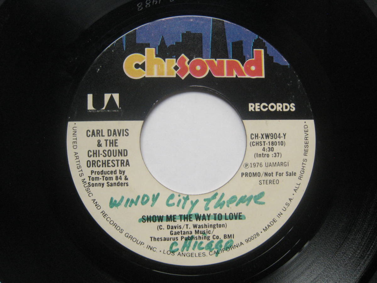 [即決][7インチ][米プロモ盤]■Carl Davis & The Chi-Sound Orchestra - Windy City Theme (Long Version / Short Version)■[US PROMO]_画像3