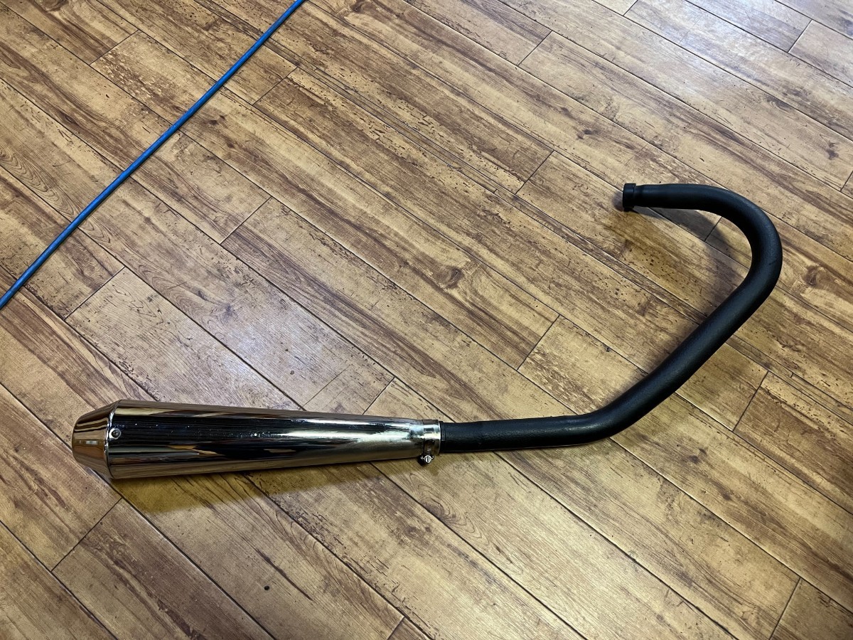 カワサキ 250TR マフラー 純正エキパイ 社外メガホン|代購幫