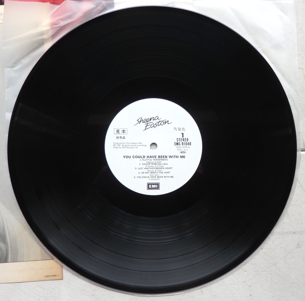 LP SHEENA EASTON シーナ・イーストン 涙のブロークン・ハート EMS-91040 帯付 見本盤_画像4