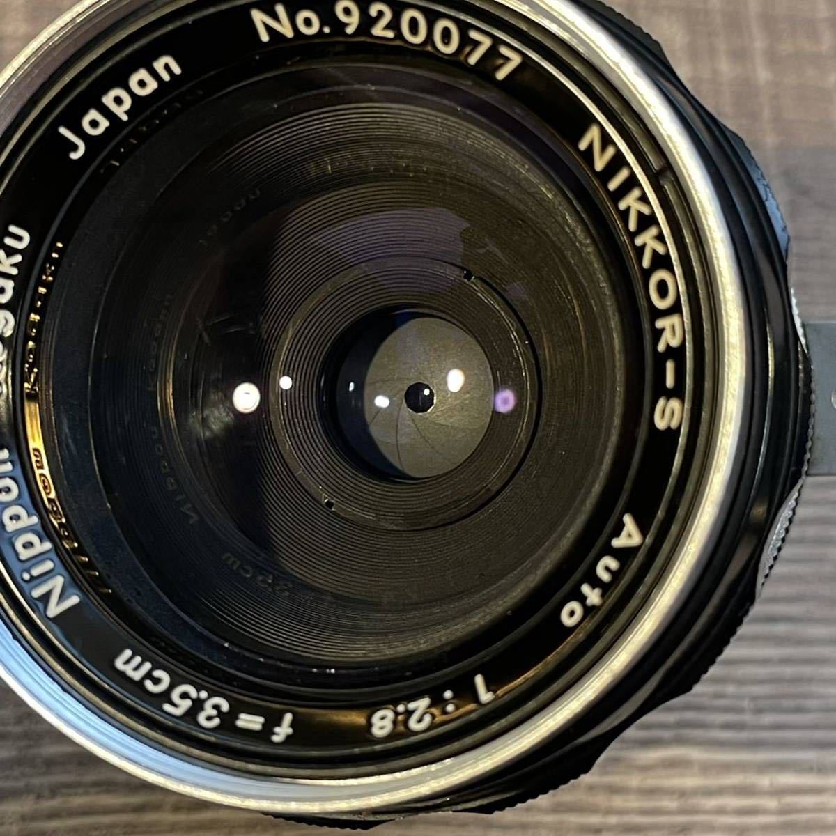 完動品】希少!Nikon PAT.PEND刻印付き 35mm f2.8 NIKKOR-S Auto 完動品】希少!Nikon PAT.PEND刻印付き 35mm f2.8 NIKKOR-S Auto