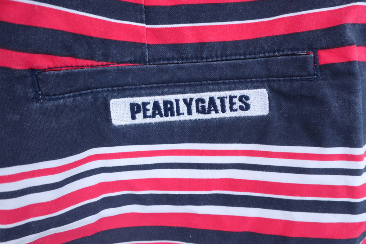 【感謝セール】PEARLY GATES(パーリーゲイツ) スカート 紺赤白ボーダー レディース 00 ゴルフウェア 2305-0296 中古_画像5
