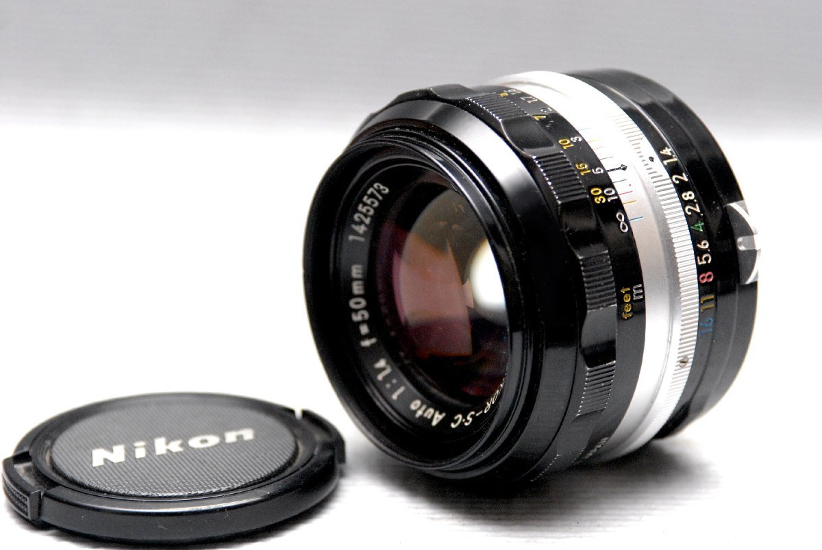 Nikon ニコン純正NIKKOR-S.C 50mm MF 高級単焦点レンズ1:1.4 希少な 