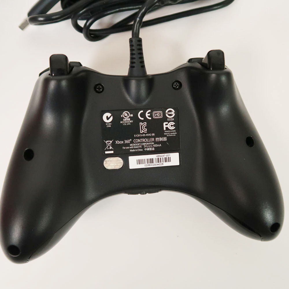 Microsoft Xbox360 Controller for Windows 有線 コントローラー 箱コン マイクロソフト 中古 360 Wired Controller Xbox 360 有線コントローラー
