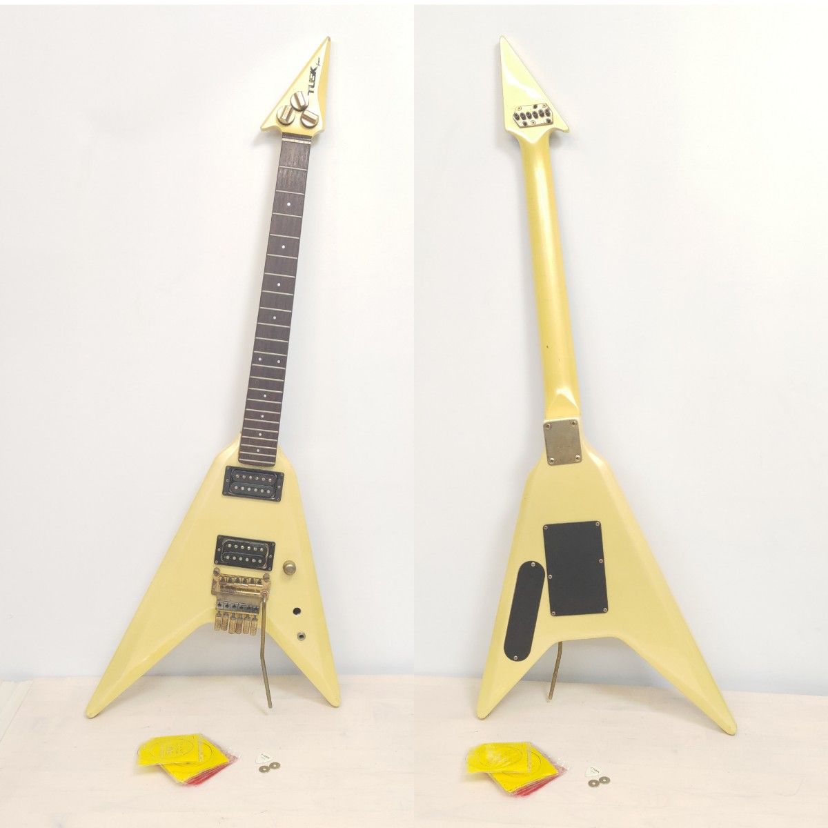 希少 Greco TUSK GTV-55 グレコ ヴィンテージ変形ギター エレキギター ソフトケース