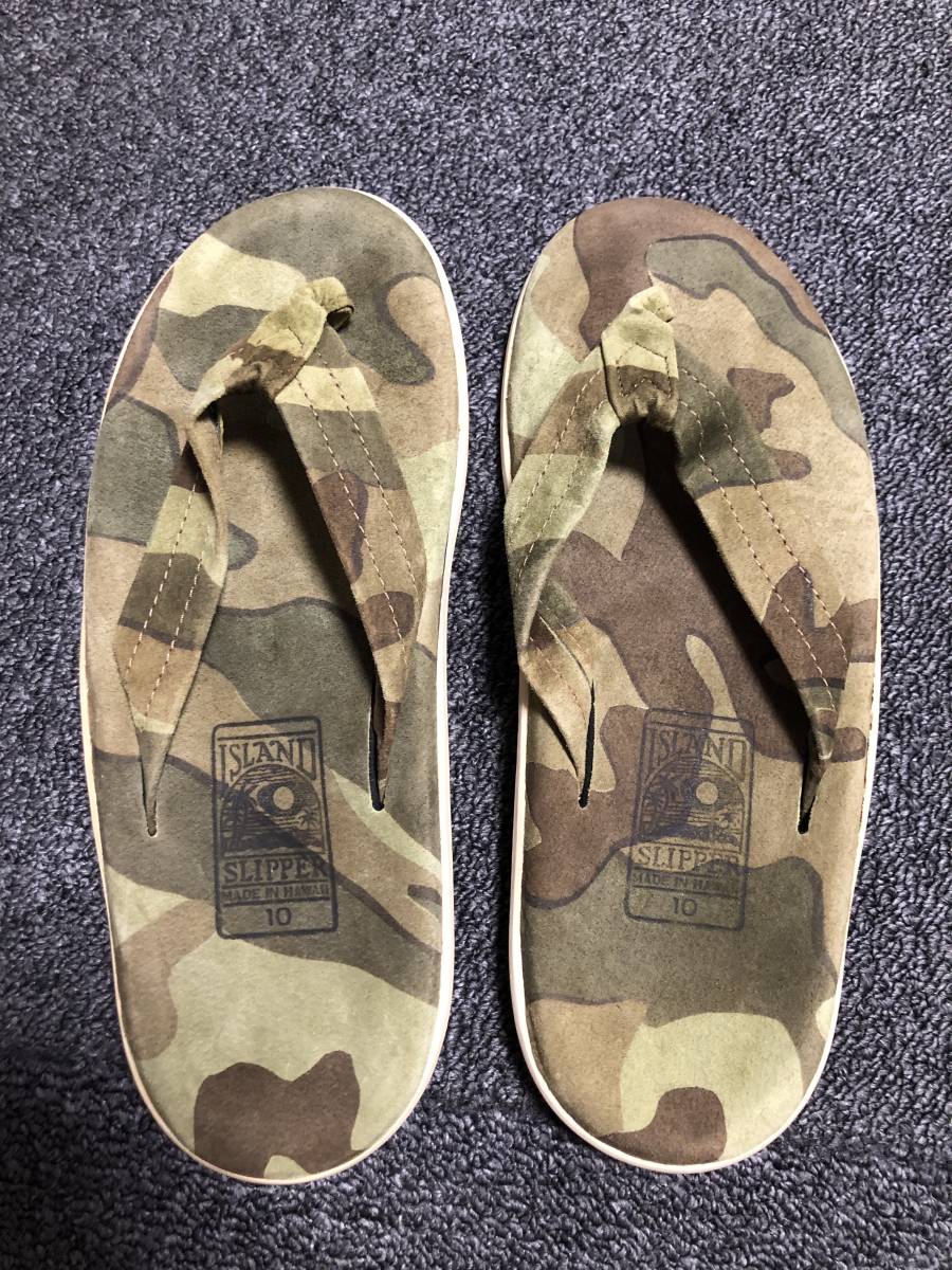 新品 アイランドスリッパ ISLAND SLIPPER size:US10 28センチ レザー