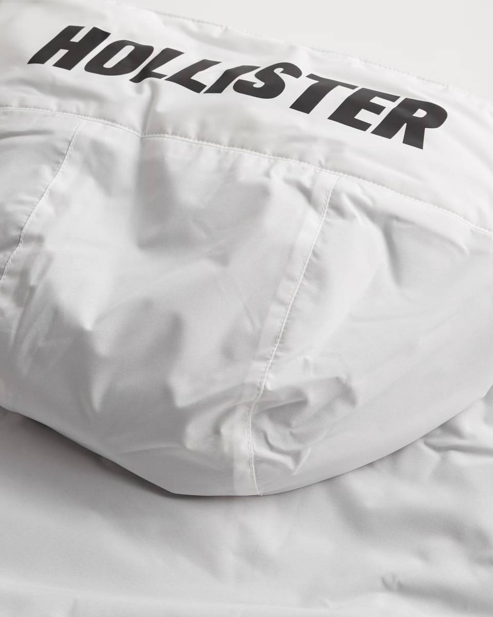 HOLLISTER♪ホリスター/フェイクファー裏地のスポーツ フーディー/XXL/White/_画像7