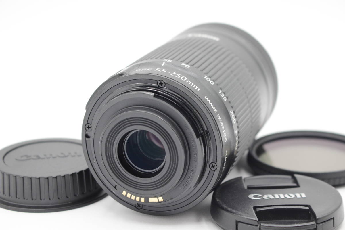 極美品◇Canon キヤノン EF-S 55-250mm F4-5.6 IS STM◇元箱付♪‐06