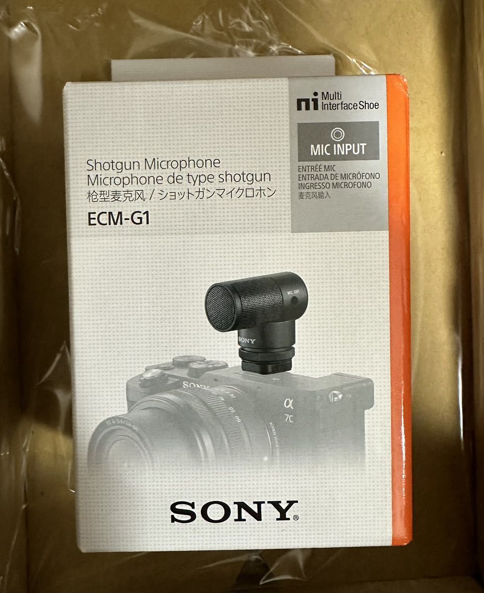 新品未開封 SONY ショットガンマイクロホン ECM-G1 ソニー マイク_画像1