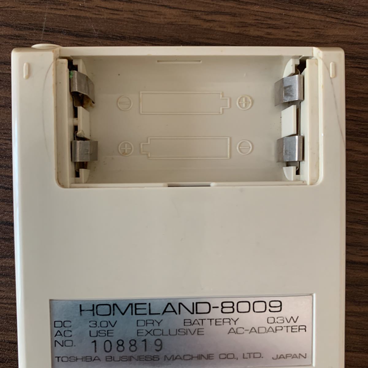 TOSHIBA 電卓　「HOMELAND-8009」　箱・取説付　美品　昭和レトロ　計算機　蛍光表示　アンティーク　VFD表示　古い_画像3