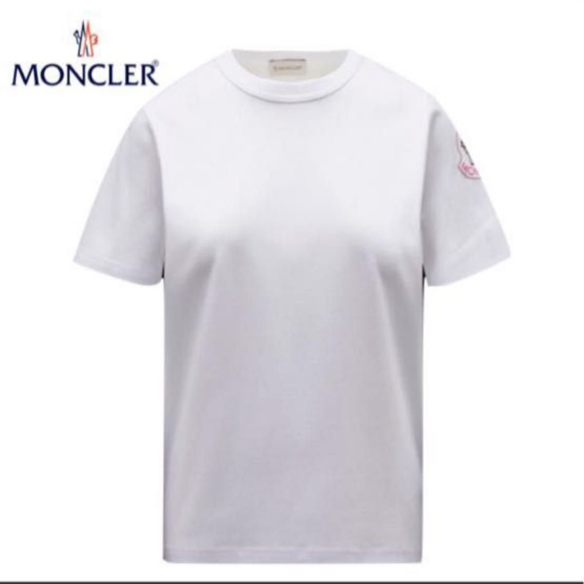 モンクレール Moncler ロゴホワイトT シャツ S｜Yahoo!フリマ（旧