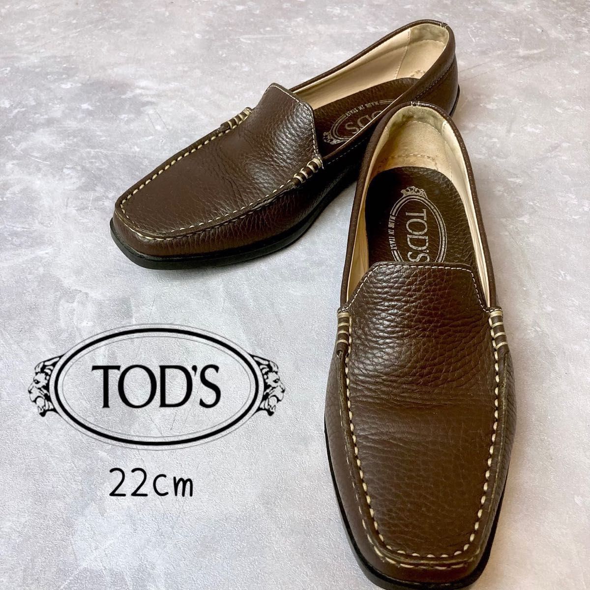 絶妙なデザイン TOD′S ローファー ドライビングシューズ トッズ 本革