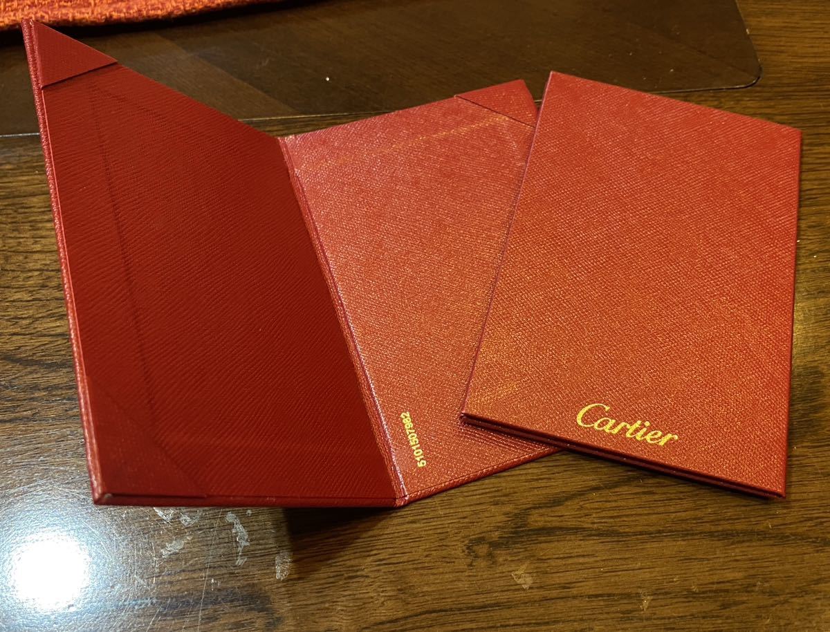 [ beautiful goods * free shipping ]Cartier written guarantee case written guarantee inserting binder - Cartier ring for ring for wedding ring for 