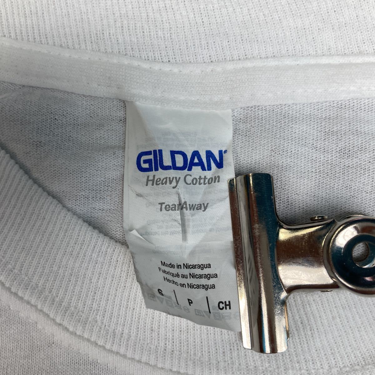 GILDAN 長袖 プリント Tシャツ S ホワイト グレー ワイルドキャット タイガー ロンT 古着卸 アメリカ仕入 a505-7091_画像7