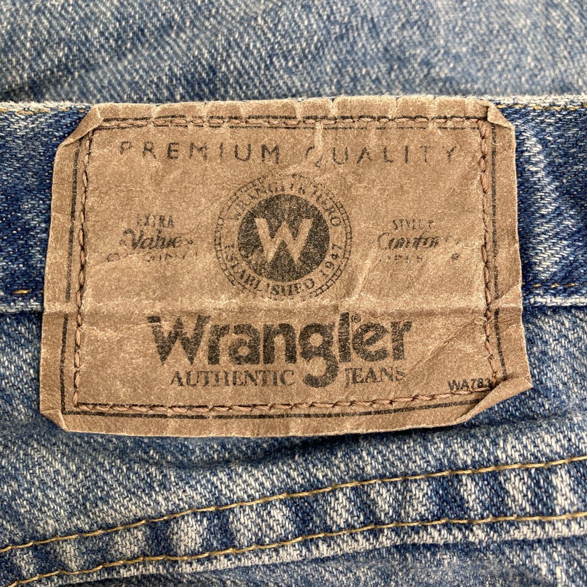 Wrangler デニムパンツ W36 ラングラー レギュラーフィット ビッグサイズ ブルー メキシコ製 古着卸 アメリカ仕入 2305-2081_画像8