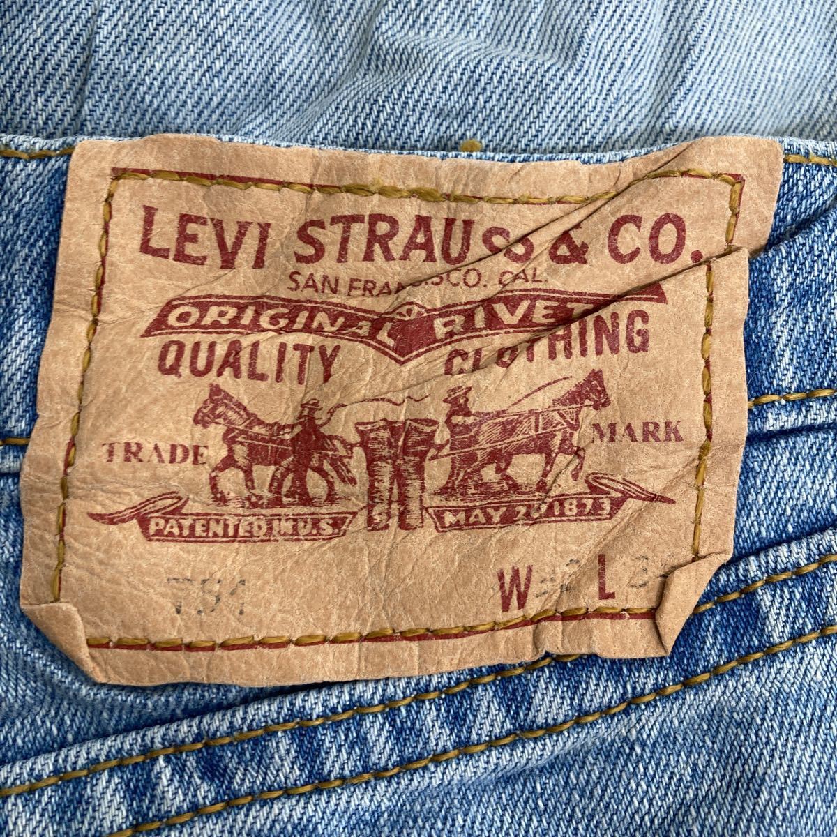 Levi's 751 デニムパンツ W32 リーバイス ライトブルー 古着卸 アメリカ仕入 2305-2249_画像9