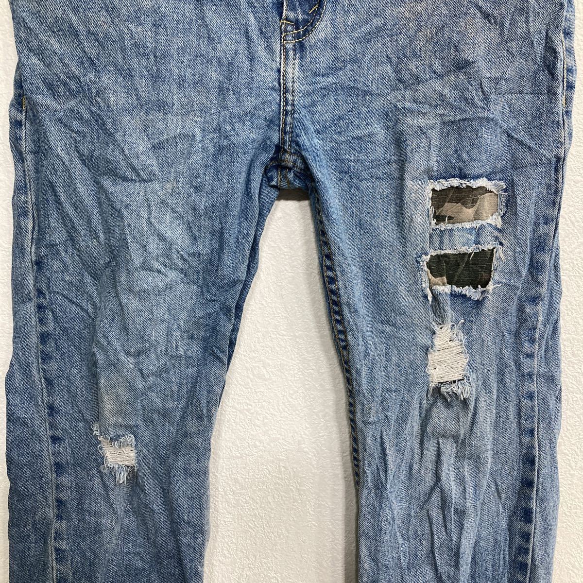 Levi's 502 デニムパンツ W33 リーバイス ウィメンズ レギュラー テーパー ブルー 古着卸 アメリカ仕入 2306-528の画像4