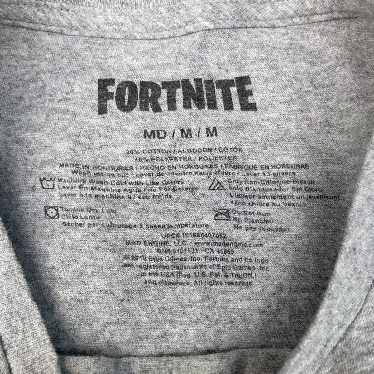 FORTNITE 半袖 プリント Tシャツ M グレー フォートナイト ラマ キャラクター 古着卸 アメリカ仕入 a506-6046_画像7