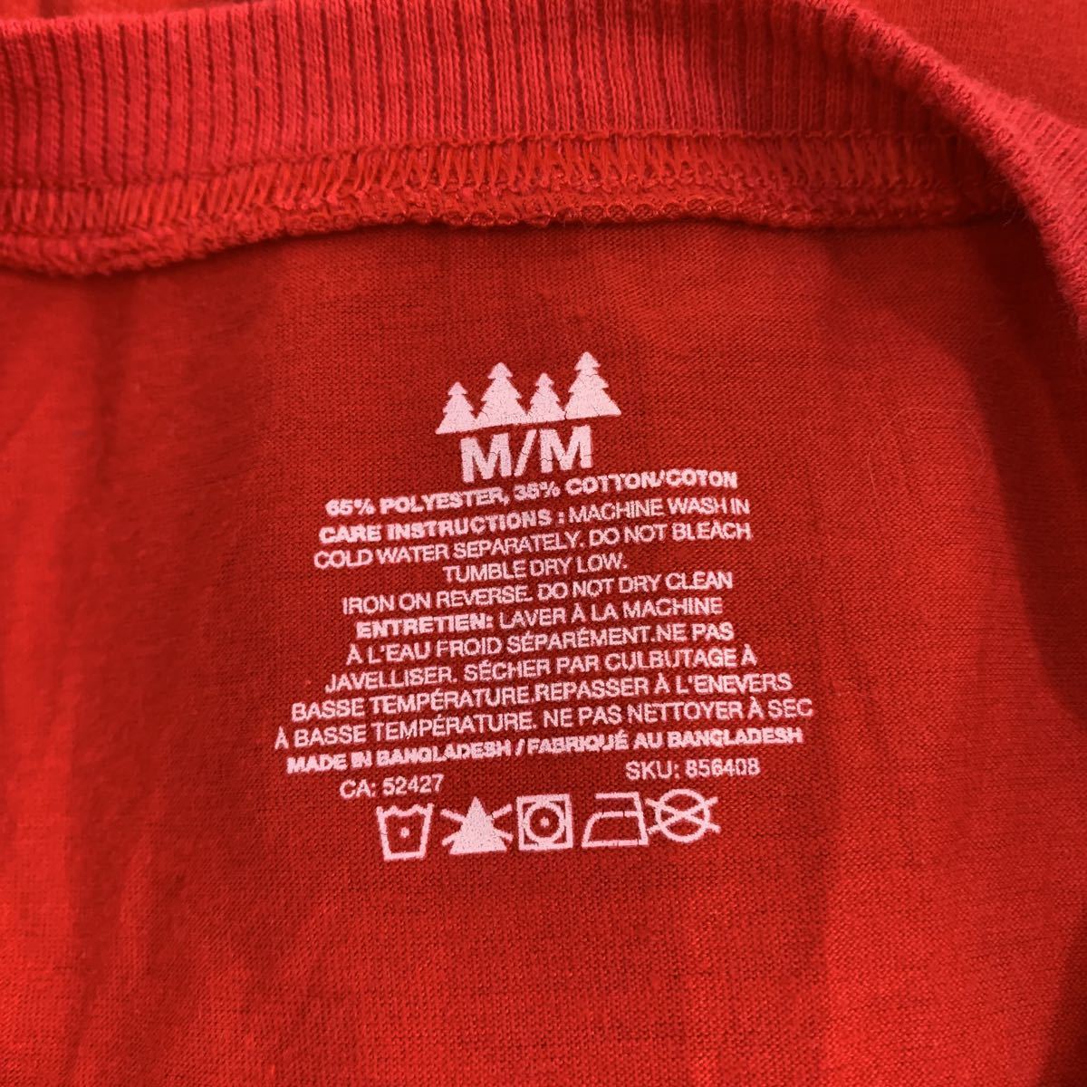 半袖 プリントTシャツ Mサイズ キャラクター 赤 レッド 古着卸 アメリカ仕入 a506-6146_画像7