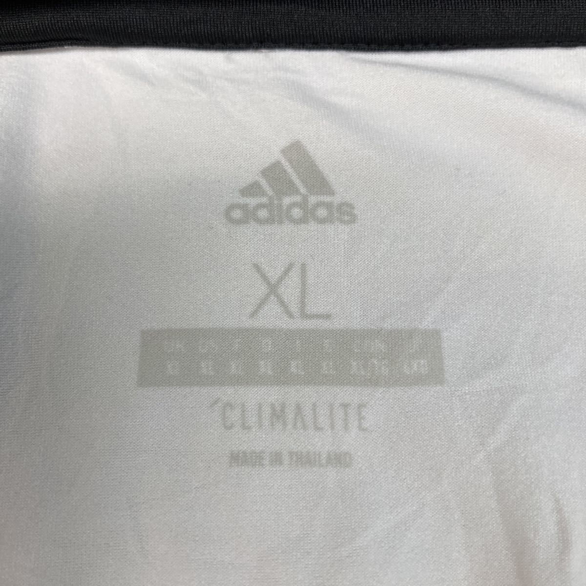 adidas 半袖 プリント Tシャツ XL ホワイト ブラック ドット アディダス ロゴ スポーツ ビッグサイズ 古着卸 アメリカ仕入 a506-6755_画像7