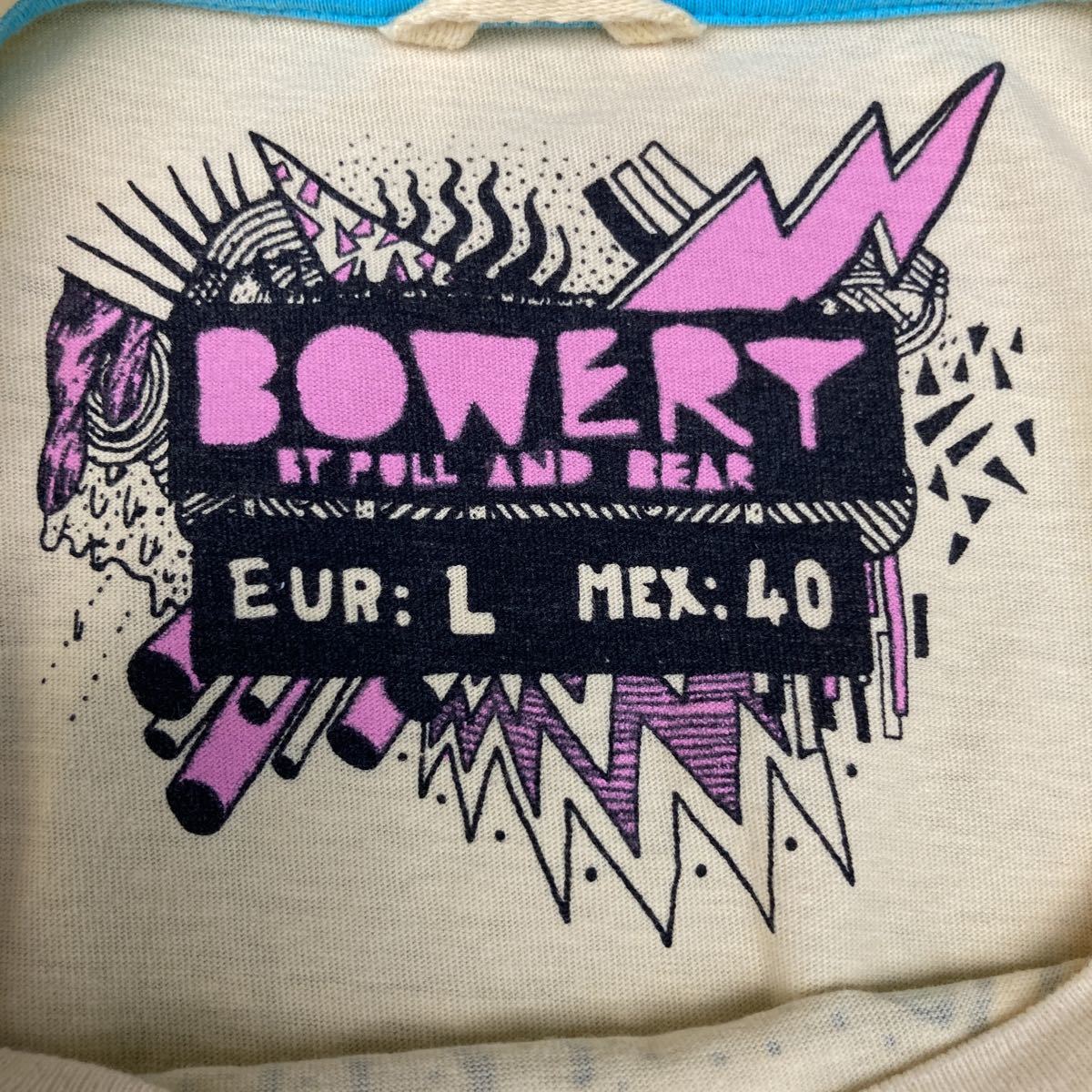 BOWERT 半袖 プリント Tシャツ ウィメンズ L イエロー カラフル イラスト 古着卸 アメリカ仕入 a506-6829_画像7